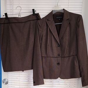 Banana Republic Brown Blazer and Skirt Set